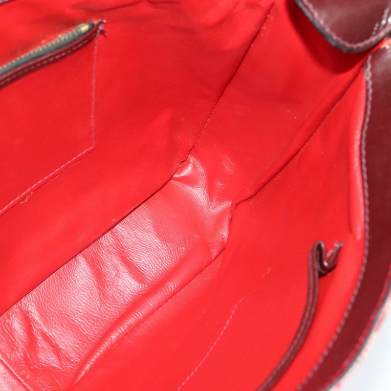 【日本直送】CELINE C Sulky 肩背包 帆布 皮革 紅色 金色 正品 130407-17