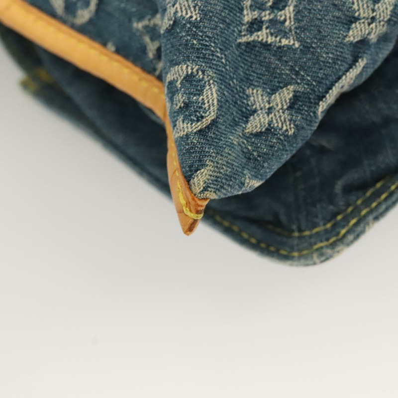 【日本直送】路易威登 Monogram 牛仔布扁平購物托特包藍色 M95018 LV 授權 130471-12