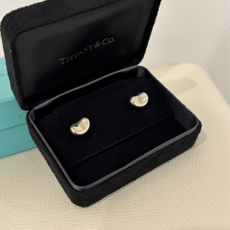 Tiffany 925 純銀 豆豆 耳環-1