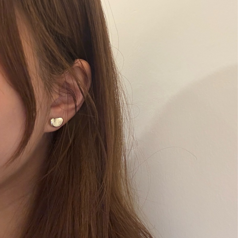 Tiffany 925 純銀 豆豆 耳環-4