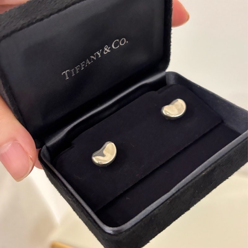 Tiffany 925 純銀 豆豆 耳環-7