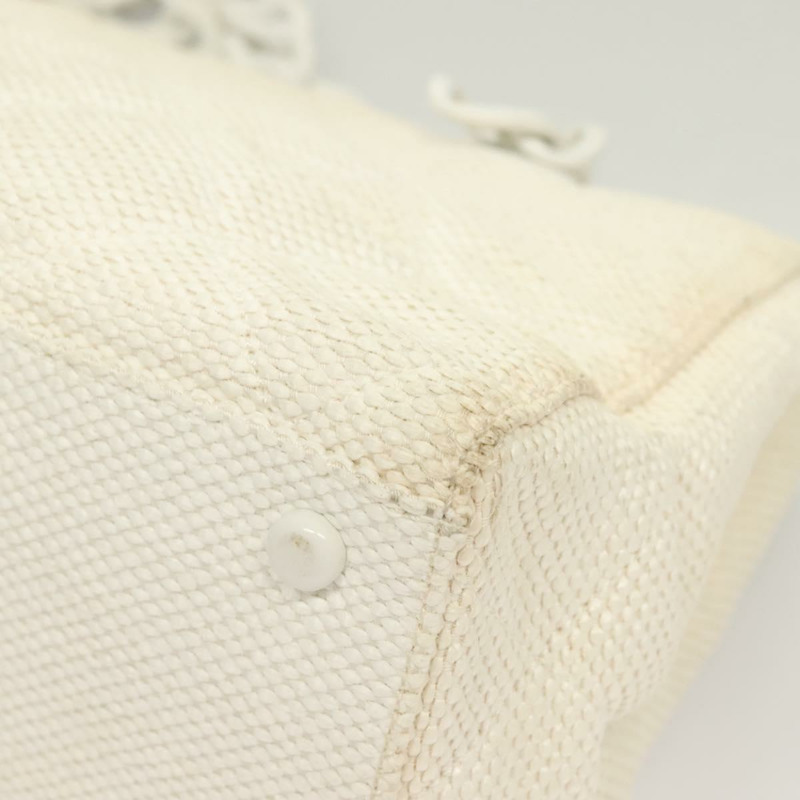 【日本直送】香奈兒 Matelasse 鏈條單肩包 草編白色 CC 正品 131080-15