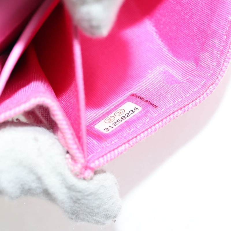 【日本直送】香奈兒 Matelasse 鏈條單肩包 帆布 粉紅金色 CC 正品 130507M-10