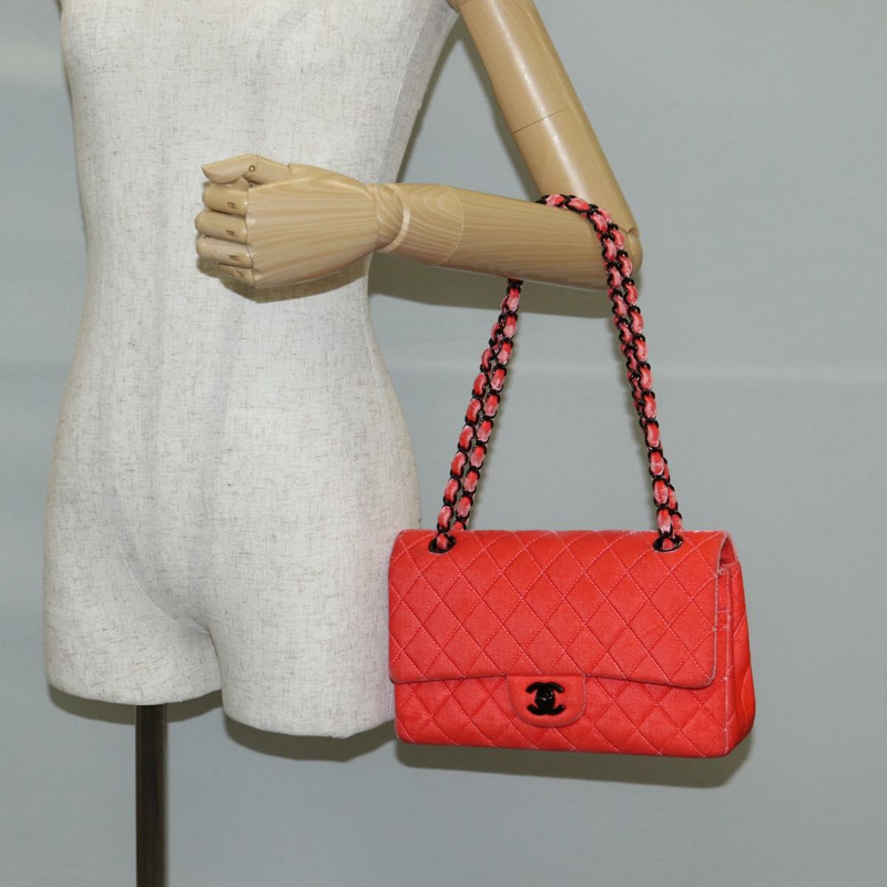 【日本直送】香奈兒 (CHANEL) Matelasse 25 鏈條肩背包，絲絨粉紅色，CC 標誌，貨號 130579SM-27
