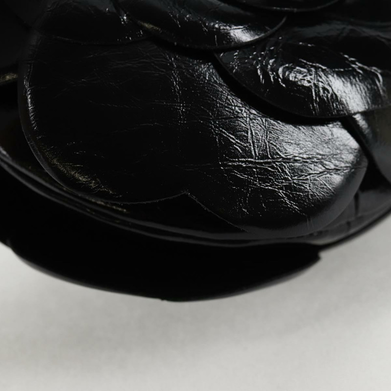 【日本直送】香奈兒鏈單肩包琺瑯金色黑色 CC 正品 132401M-15