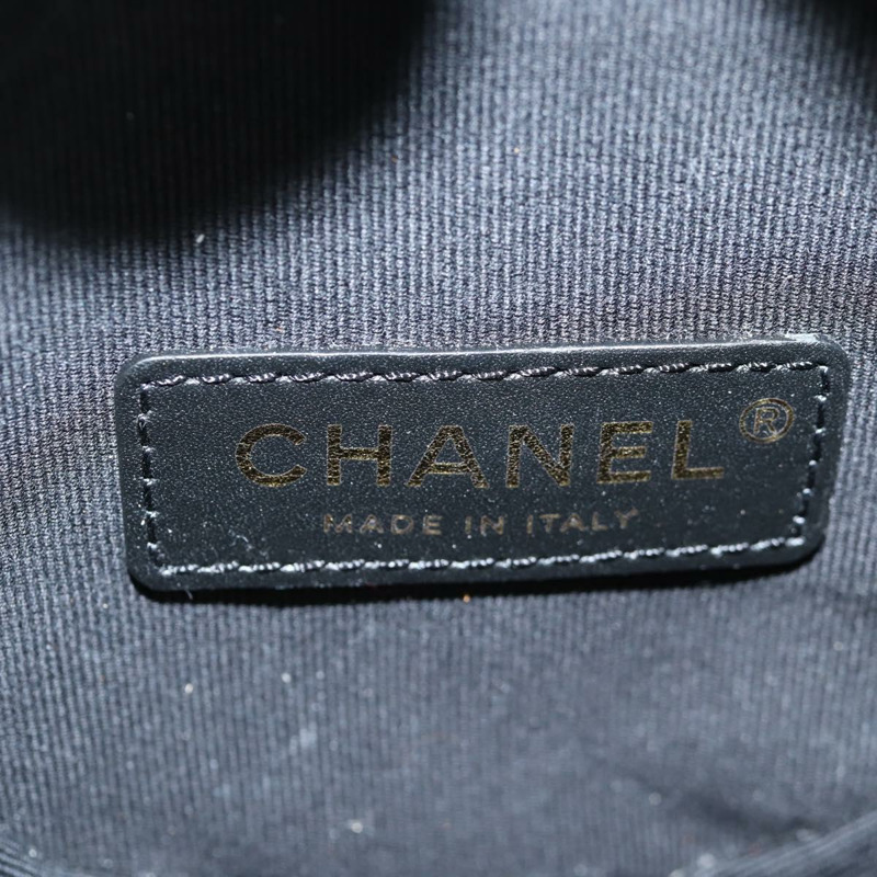 【日本直送】香奈兒鏈單肩包琺瑯金色黑色 CC 正品 132401M-18