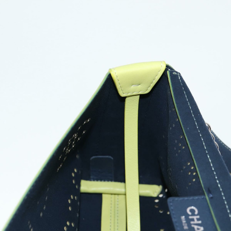 【日本直送】香奈兒 (CHANEL) 皮革鏈條單背包,黃色,雙C標誌,貨號 130486M-25