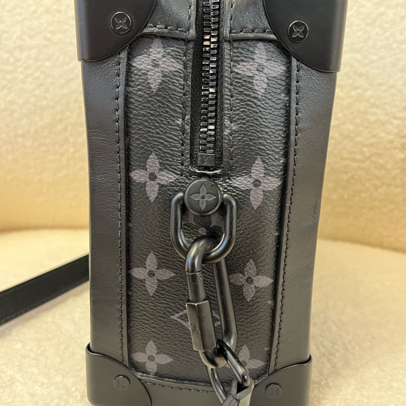 LV黑色老花 Soft Trunk 軟盒子包 芯片-5