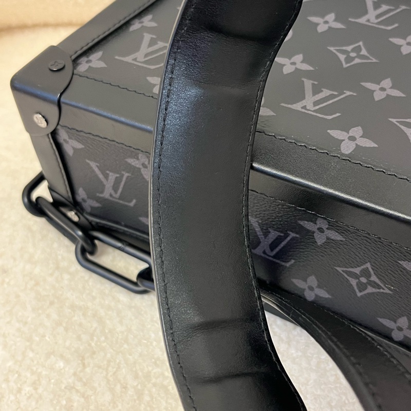 LV黑色老花 Soft Trunk 軟盒子包 芯片-13