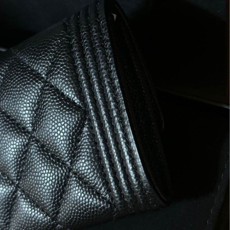 🎄聖誕節禮物🎁Boy Chanel 經典黑銀色卡包-4