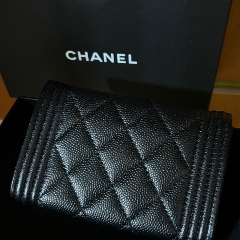 🎄聖誕節禮物🎁Boy Chanel 經典黑銀色卡包-7