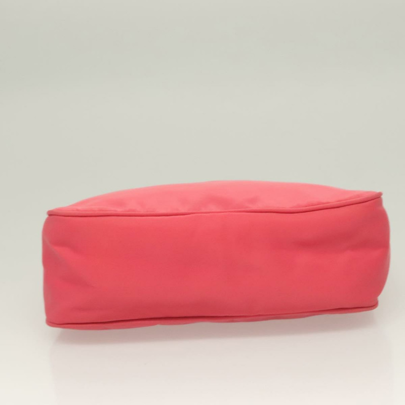 【日本直送】PRADA 尼龍粉紅銀色配件包 Auth 131374-8