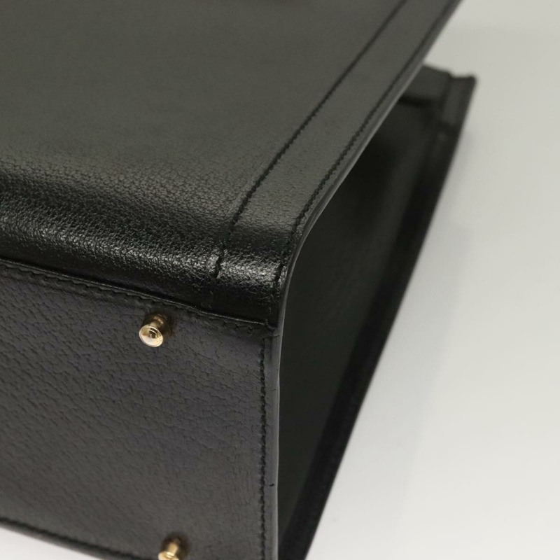 【日本直送】GUCCI 竹節手提包 皮革 黑金色 002 0260 正品 ep9314-13