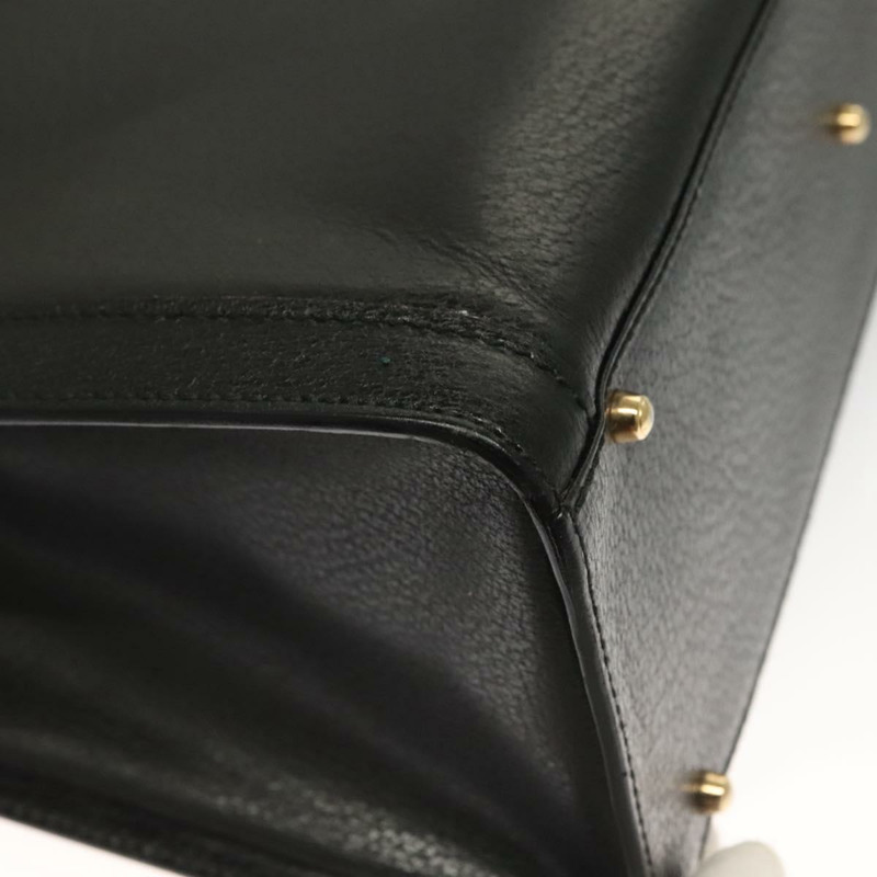 【日本直送】GUCCI 竹節手提包 皮革 黑金色 002 0260 正品 ep9314-14