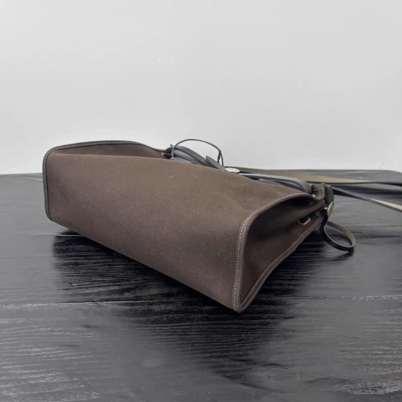 HERMES 烏木拼黑色herbag31 31*25*11 98新配件塵袋鑰匙鎖-6