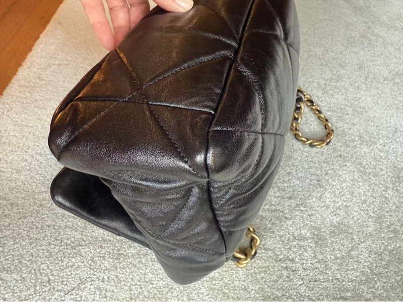 香奈兒CHANEL 19 中號30cm 黑金-13