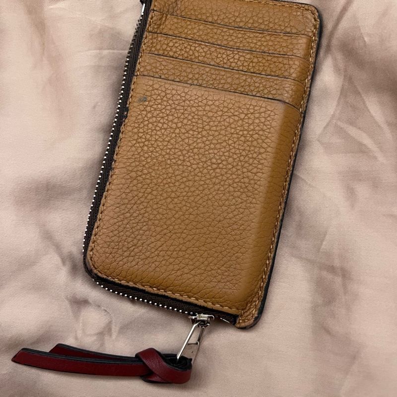 LOEWE 羅威 粒面牛皮拼色卡方 卡片夾/零錢鑰匙包-7