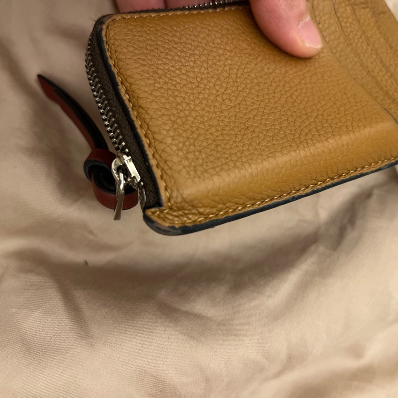 LOEWE 羅威 粒面牛皮拼色卡方 卡片夾/零錢鑰匙包-9