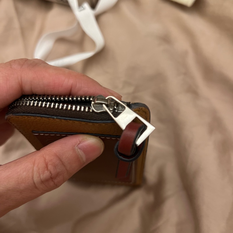 LOEWE 羅威 粒面牛皮拼色卡方 卡片夾/零錢鑰匙包-14