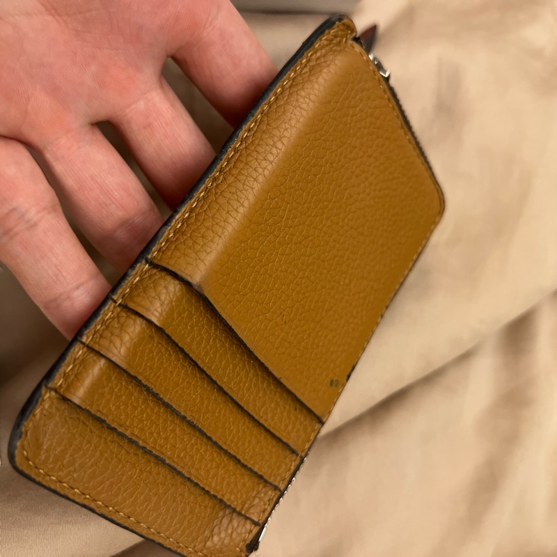 LOEWE 羅威 粒面牛皮拼色卡方 卡片夾/零錢鑰匙包-18