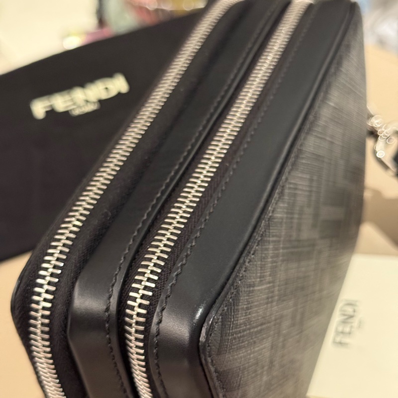 【FENDI 義大利製】FF方形雙層相機包-男女通用-6