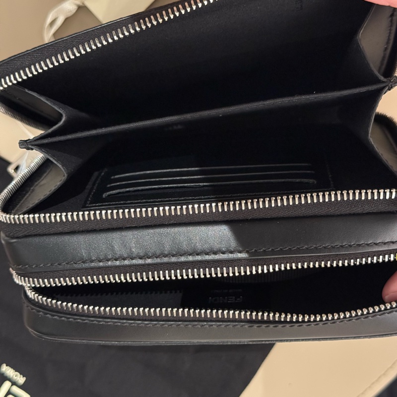 【FENDI 義大利製】FF方形雙層相機包-男女通用-18