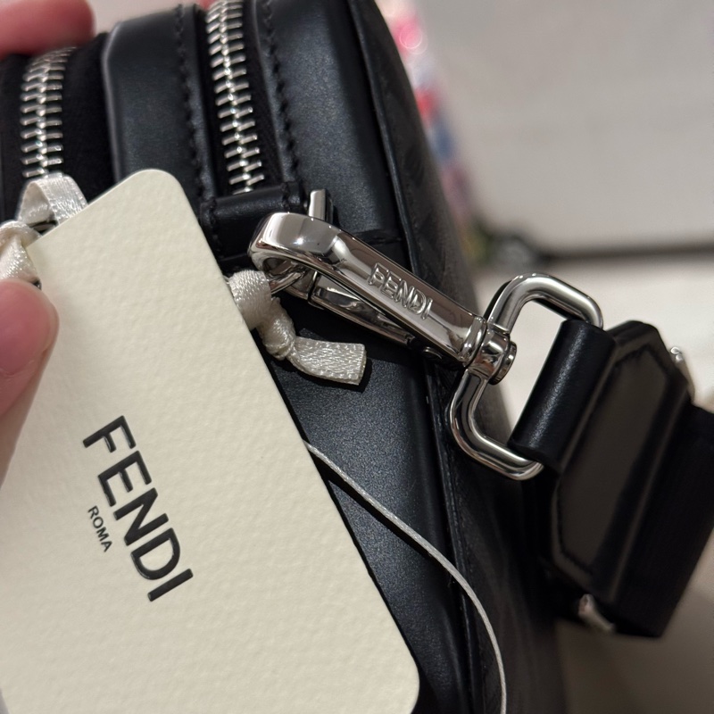 【FENDI 義大利製】FF方形雙層相機包-男女通用-19