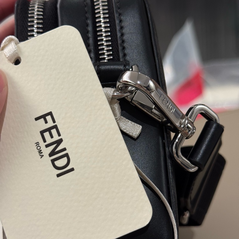 【FENDI 義大利製】FF方形雙層相機包-男女通用-21