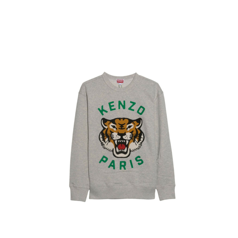 Lucky Tiger Genderless Embroidered 衛衣-3