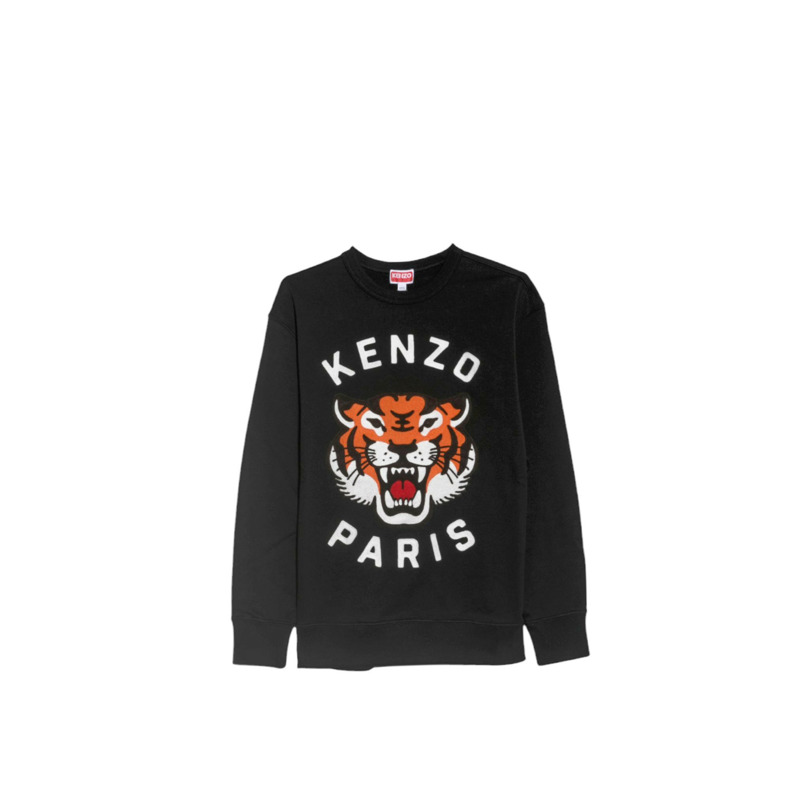 Lucky Tiger Genderless Embroidered 衛衣-3