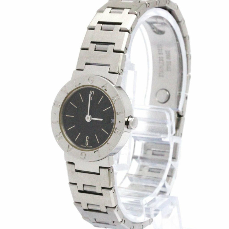 BVLGARI BVLGARI-BVLGARI 鋼石英女錶 BB23SS 拋光-1