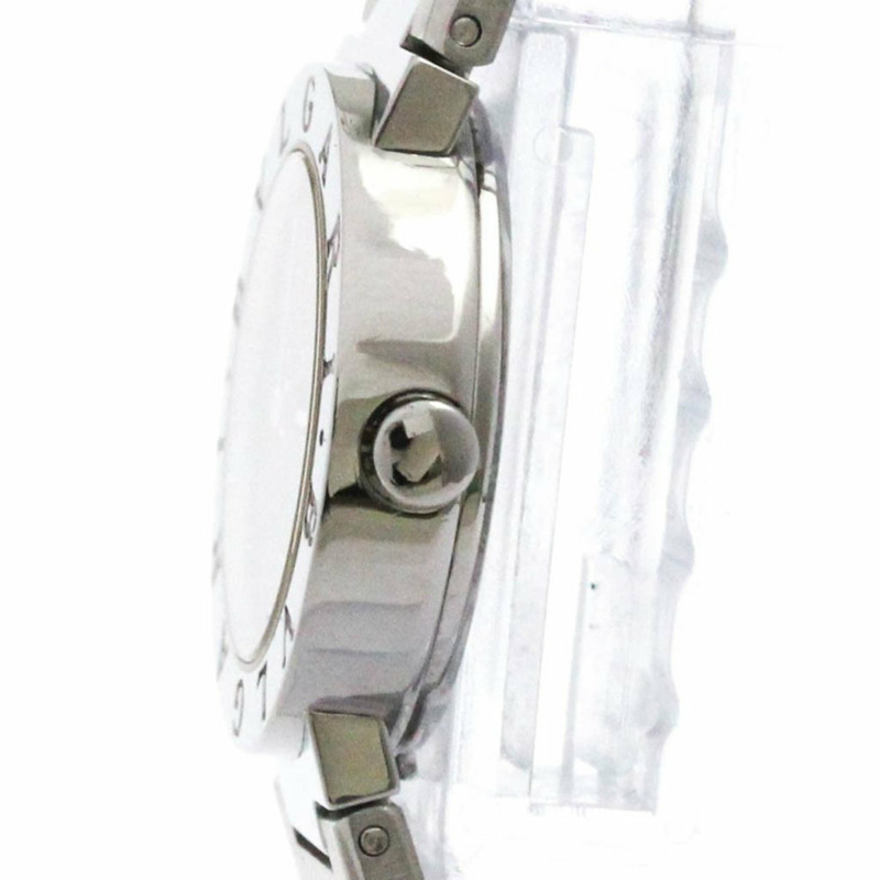 BVLGARI BVLGARI-BVLGARI 鋼石英女錶 BB23SS 拋光-3