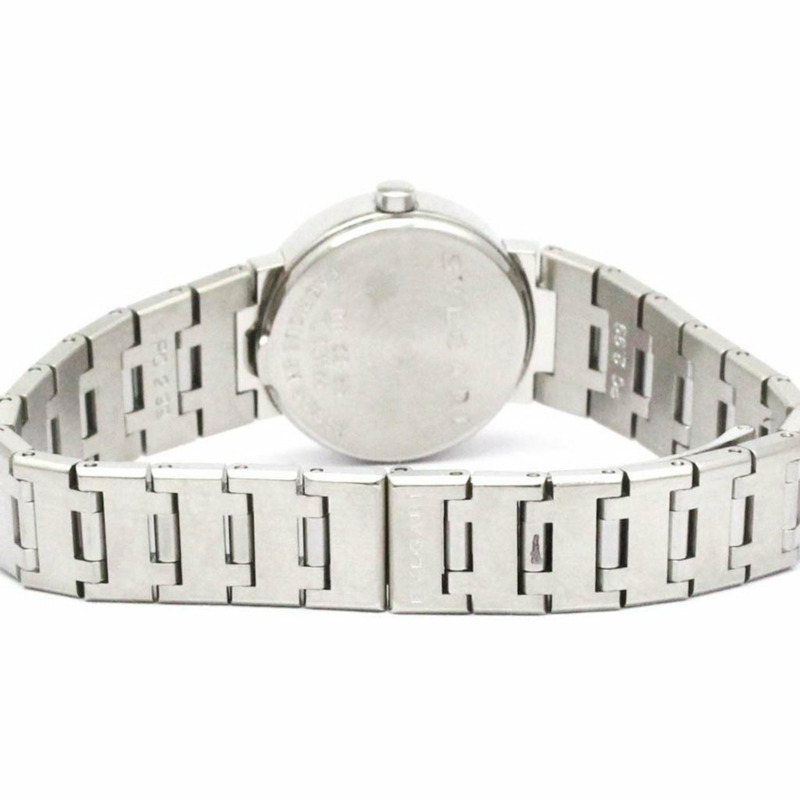 BVLGARI BVLGARI-BVLGARI 鋼石英女錶 BB23SS 拋光-4