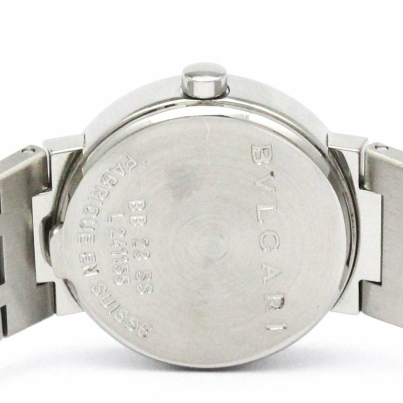 BVLGARI BVLGARI-BVLGARI 鋼石英女錶 BB23SS 拋光-5