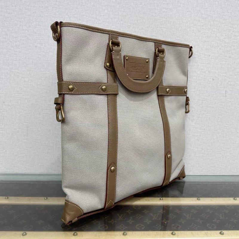 LV 中古帆布琴譜手提托特包 40*40*2 98新配件塵袋-1