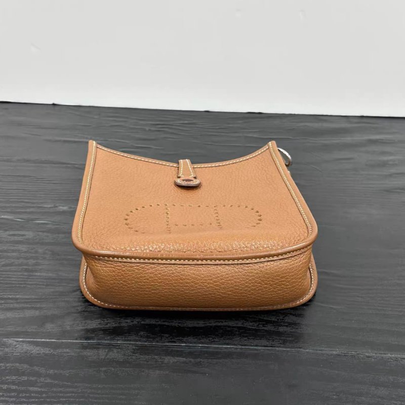 HERMES 金棕銀伊芙琳mini肩背斜背包 16*18*5 98新配件塵袋-3