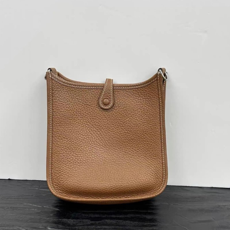 HERMES 金棕銀伊芙琳mini肩背斜背包 16*18*5 98新配件塵袋-5