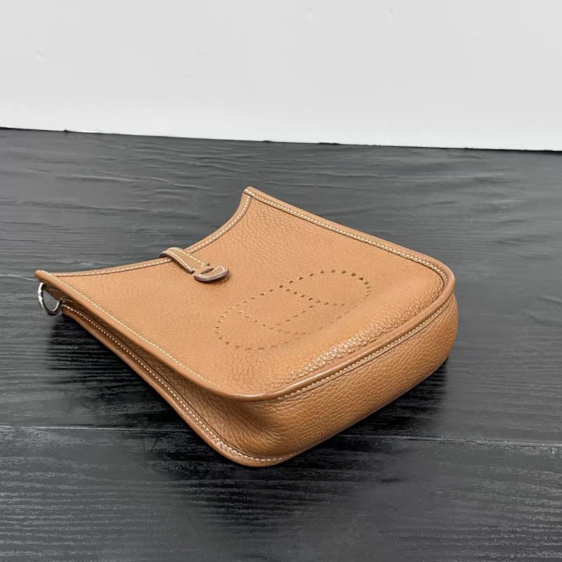 HERMES 金棕銀伊芙琳mini肩背斜背包 16*18*5 98新配件塵袋-2