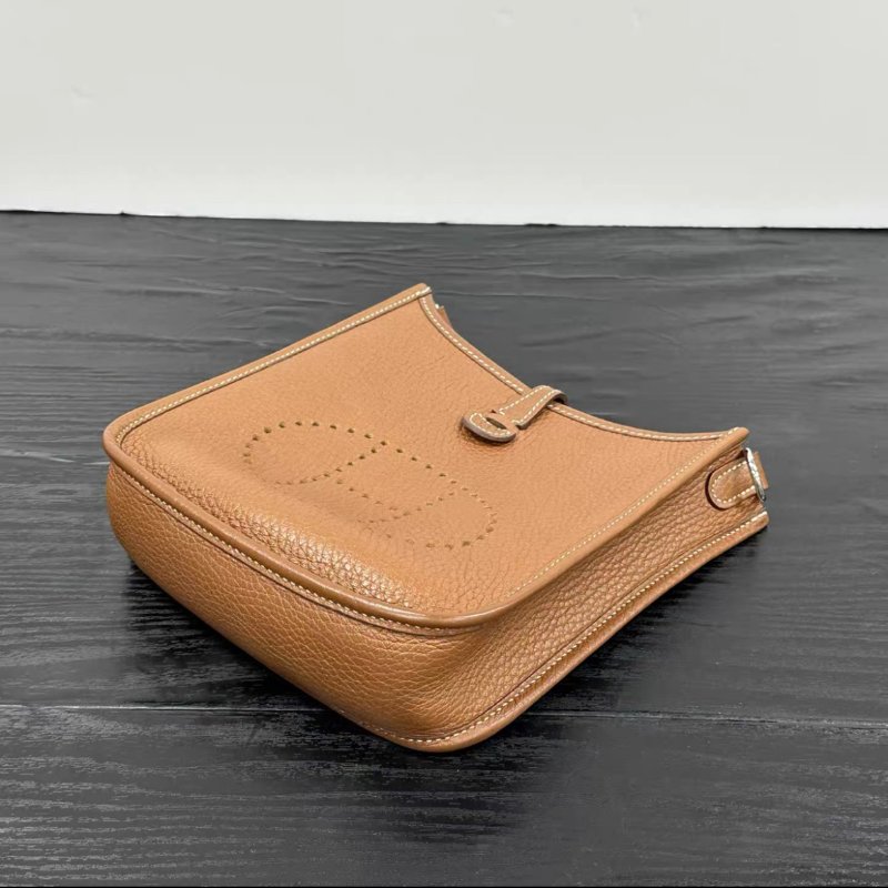 HERMES 金棕銀伊芙琳mini肩背斜背包 16*18*5 98新配件塵袋-4