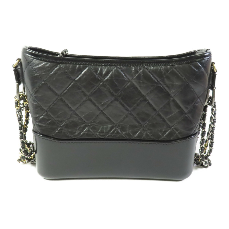 CHANEL 牛皮皮革Gabrielle Medium鏈帶肩背袋-1