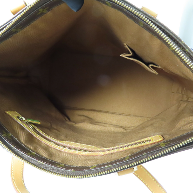 LOUIS VUITTON Monogram Cabas Mezzo金扣肩背袋棕色-4