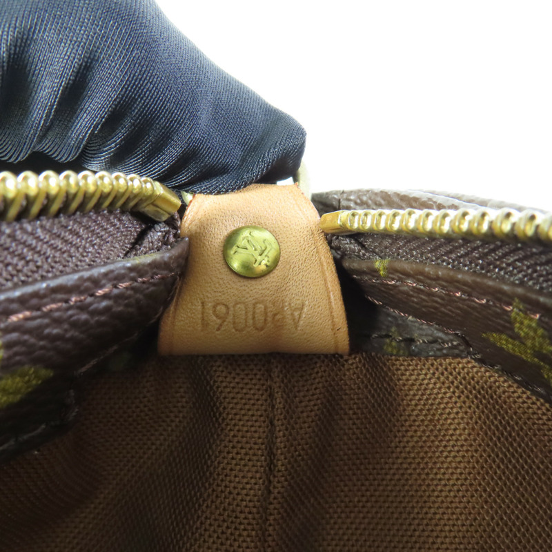 LOUIS VUITTON Monogram Cabas Mezzo金扣肩背袋棕色-5