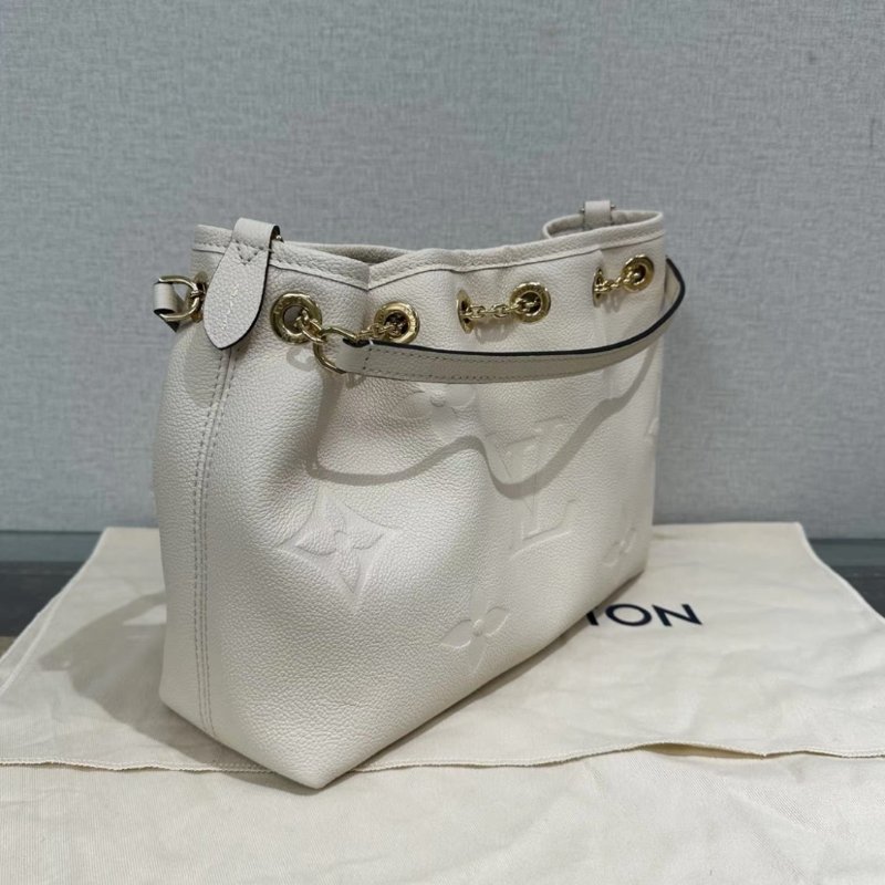 LV 奶白色金扣UNDLE 手提斜背子母包 芯片款 28*22*10 99新配件盒子塵袋-1