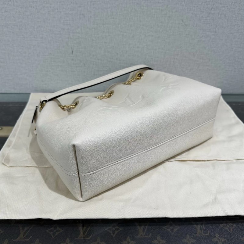 LV 奶白色金扣UNDLE 手提斜背子母包 芯片款 28*22*10 99新配件盒子塵袋-2