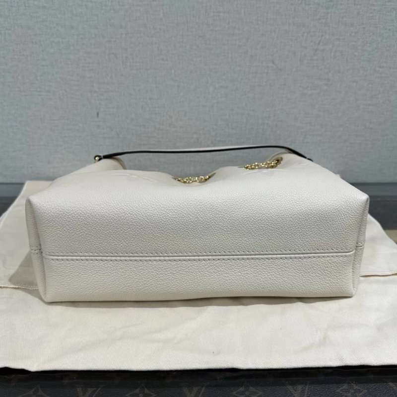 LV 奶白色金扣UNDLE 手提斜背子母包 芯片款 28*22*10 99新配件盒子塵袋-3