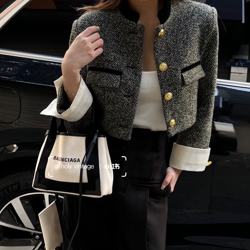 Balenciaga 巴黎世家 Navy XS 帆布包-2