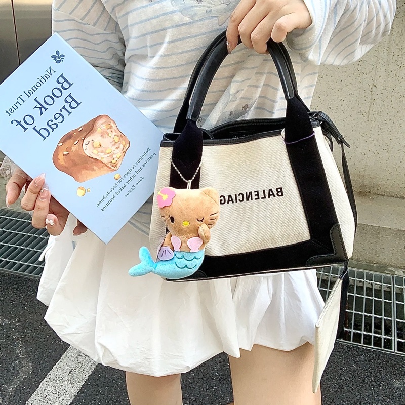 Balenciaga 巴黎世家 Navy XS 帆布包-4