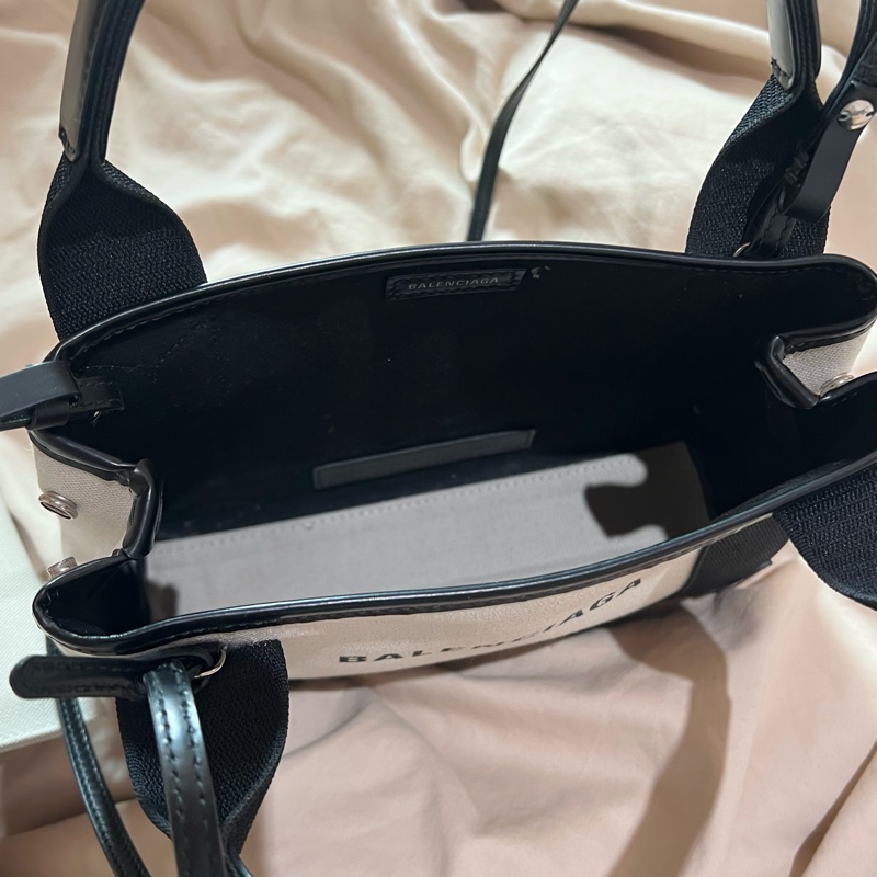 Balenciaga 巴黎世家 Navy XS 帆布包-11