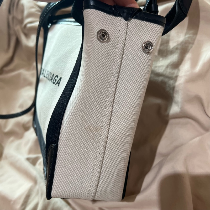 Balenciaga 巴黎世家 Navy XS 帆布包-13