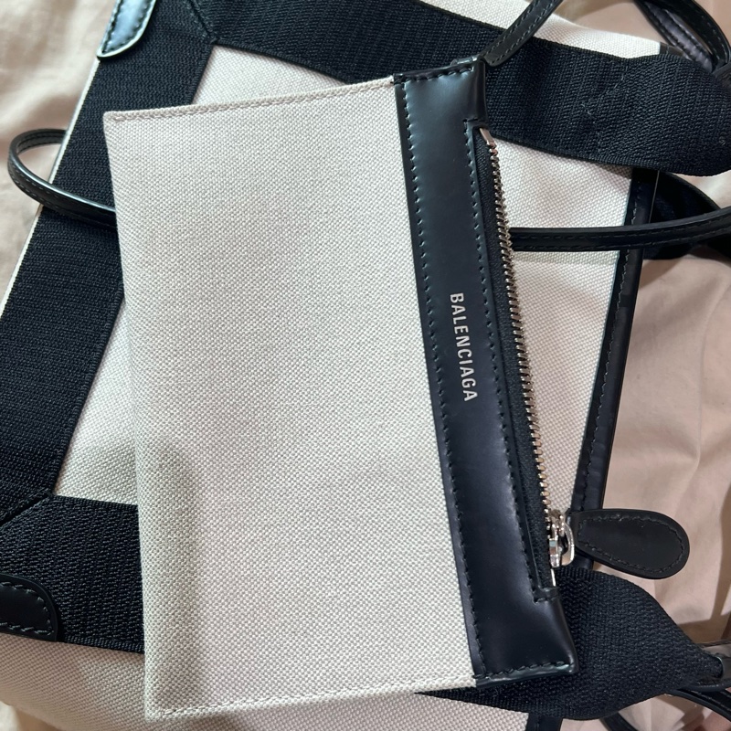 Balenciaga 巴黎世家 Navy XS 帆布包-15